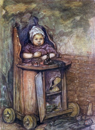 Baby in Chair by Nico Jungman